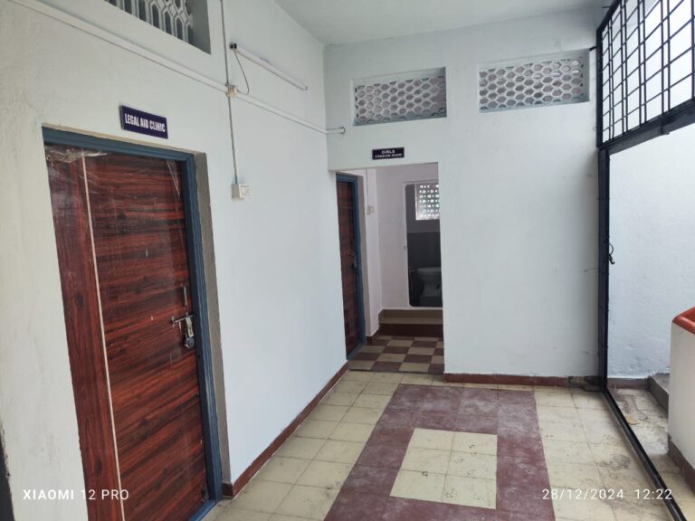 Adv. M. Z. Siddiqui Law College, Nanded Legal Aid Clinic & Girls Common Room Passage